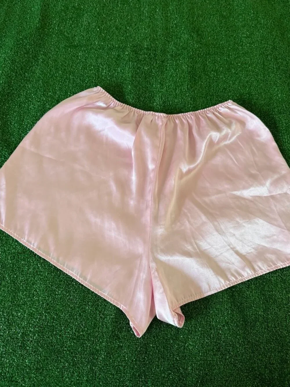 Secret Treasures High Waist Satin Light Pink Coquette Pajama Shorts Size L